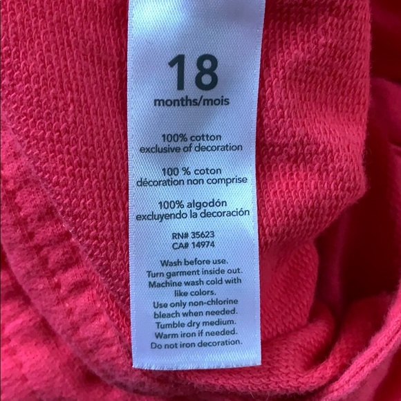 3/$10 - Carter’s Pink Overalls with embroidery - Picture 5 of 5